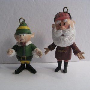 Casual Santa & Forman Elf Figure Ornaments Rudolph Misfit Toys Playing Mantis